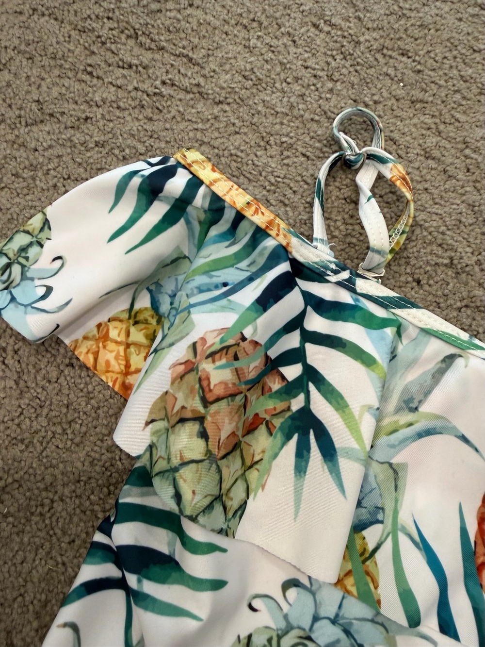 Tropical Ruffled Swimsuit - Picture 2 of 5